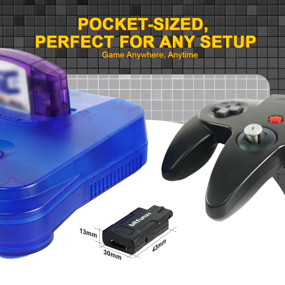 Bitfunx Mini HDMI Adapter for N64 / SNES / GameCube